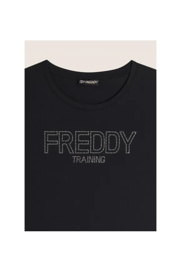Freddy T-shirt manica corta F4wtrt1 Nero