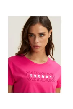 Freddy T-shirt manica corta 25wtrt3 Beetroot p