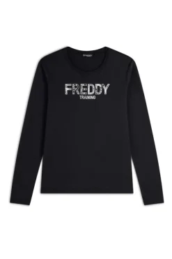 Freddy T-shirt manica lunga F4wtrt4 Nero