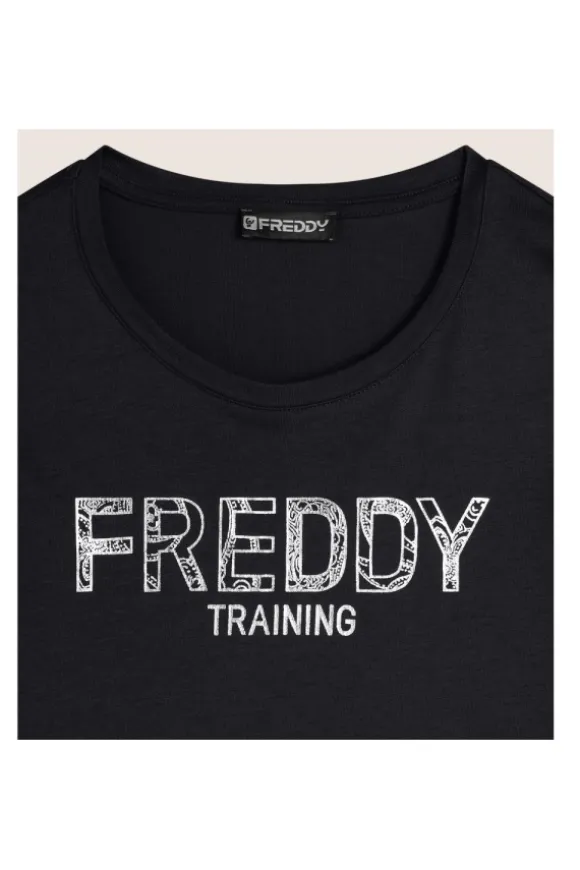 Freddy T-shirt manica lunga F4wtrt4 Nero
