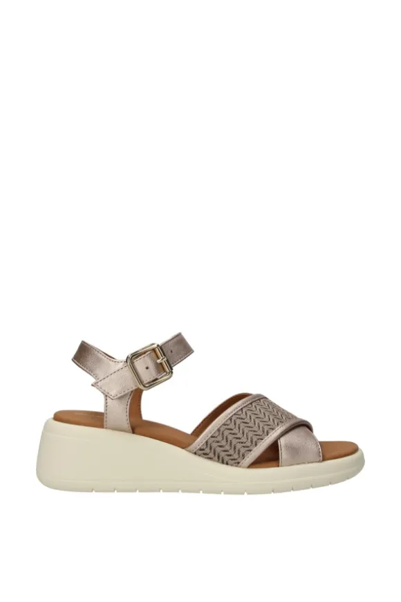 Geox Sandalo zeppa D550eg Champagne