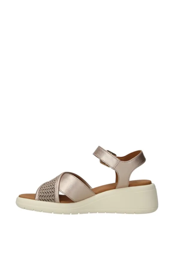 Geox Sandalo zeppa D550eg Champagne