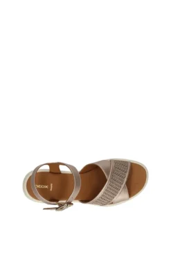Geox Sandalo zeppa D550eg Champagne