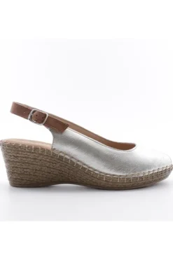 Greenhill Sandalo zeppa 15531 Platino