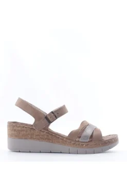 Greenhill Sandalo zeppa 43890 Taupe