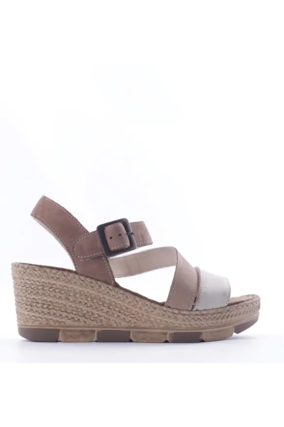 Greenhill Sandalo zeppa 35700 Fango