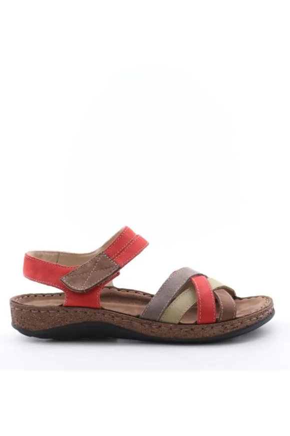 Greenhill Sandalo zeppa 43170 Rosso