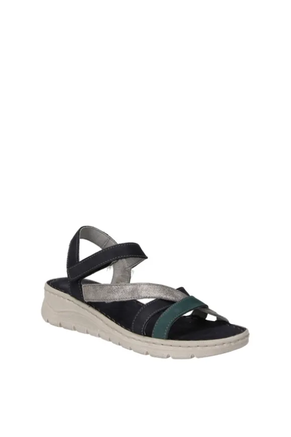 Greenhill Sandalo zeppa 48310 Blu