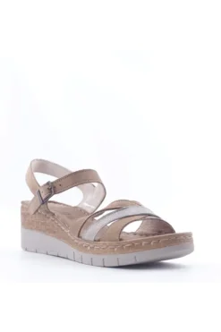 Greenhill Sandalo zeppa 43890 Taupe