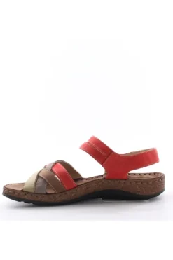 Greenhill Sandalo zeppa 43170 Rosso