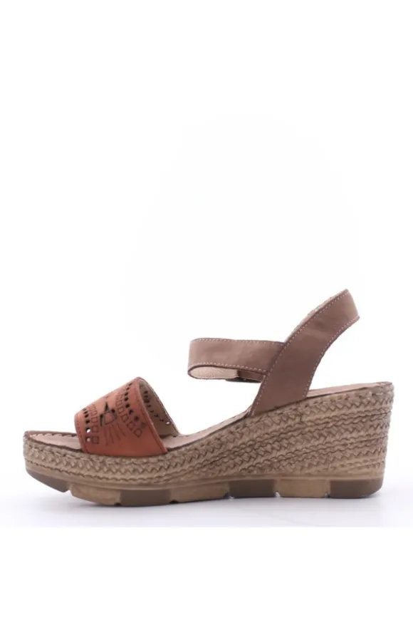 Greenhill Sandalo zeppa 36635 Mattone