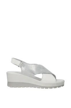 Igi e co Sandalo zeppa 76647 Argento