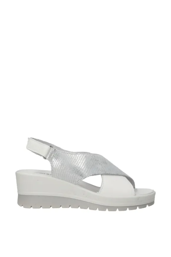 Igi e co Sandalo zeppa 76647 Argento