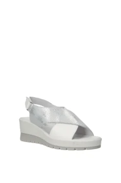 Igi e co Sandalo zeppa 76647 Argento