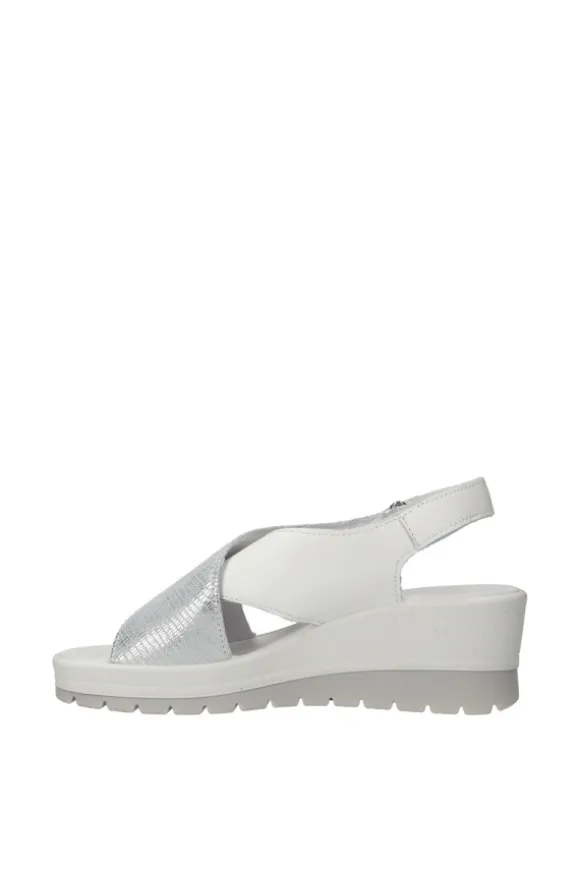 Igi e co Sandalo zeppa 76647 Argento