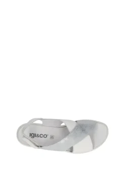 Igi e co Sandalo zeppa 76647 Argento