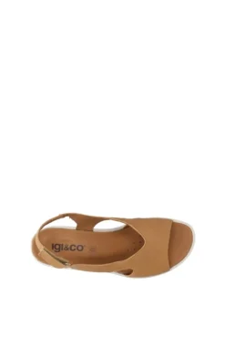 Igi e co Sandalo zeppa 76660 Biscotto