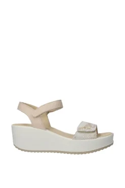 Igi e co Sandalo zeppa 76656 Platino