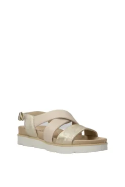 Igi e co Sandalo zeppa 56710 Platino