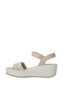 Igi e co Sandalo zeppa 76656 Platino