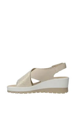 Igi e co Sandalo zeppa 76647 Platino