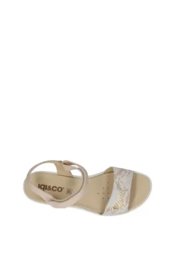 Igi e co Sandalo zeppa 76656 Platino