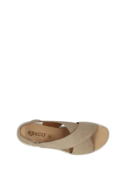 Igi e co Sandalo zeppa 56673 Taupe