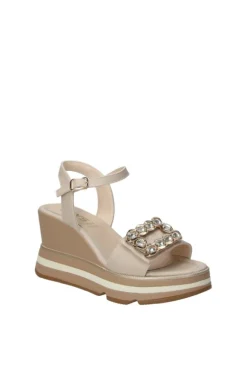 Keys Sandalo zeppa K9650 Beige