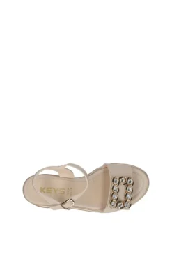 Keys Sandalo zeppa K9650 Beige