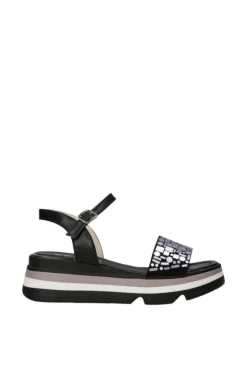 Keys Sandalo zeppa K9702 Black