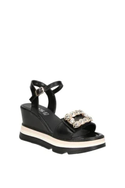 Keys Sandalo zeppa K9650 Black