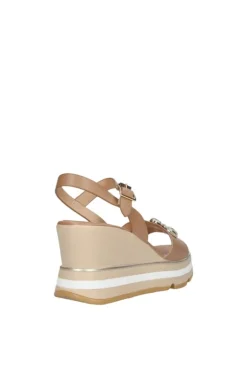 Keys Sandalo zeppa K11023 Nocciola