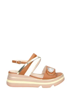 Keys Sandalo zeppa K9701 Tabacco