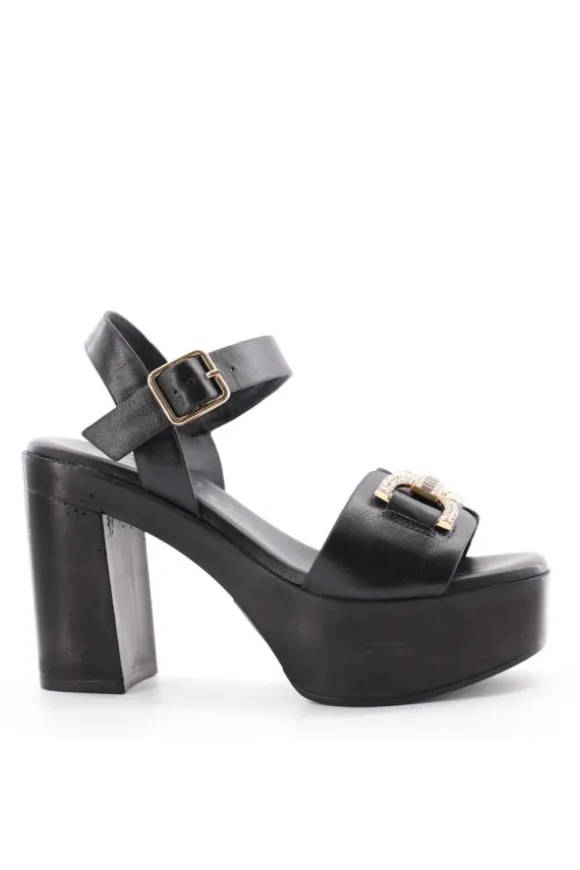 Kiss e shock Sandalo tacco 59234 Nero