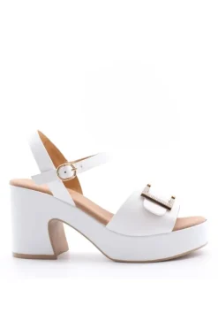 Kiss e shock Sandalo tacco 57224 Bianco