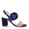 Kiss e shock Sandalo tacco 39643 Blu