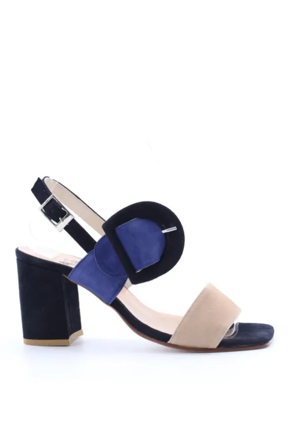 Kiss e shock Sandalo tacco 39643 Blu