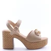 Kiss e shock Sandalo tacco 72218 Beige