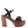 Kiss e shock Sandalo tacco 71255 Nero