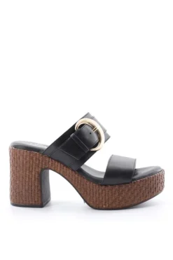 Kiss e shock Sandalo tacco 72291 Nero