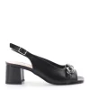 Kiss e shock Sandalo tacco 48620 Nero