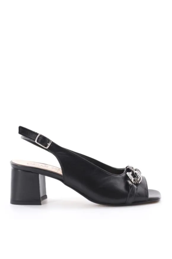 Kiss e shock Sandalo tacco 48620 Nero