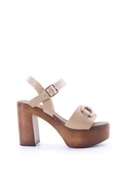 Kiss e shock Sandalo tacco 71255 Beige