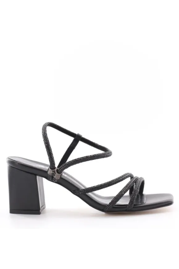 Kiss e shock Sandalo tacco 41604 Nero