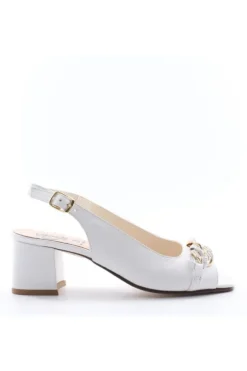 Kiss e shock Sandalo tacco 48620 Bianco