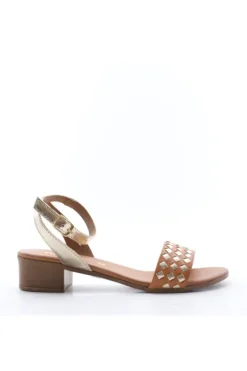 Kiss e shock Sandalo tacco 243115 Brandy