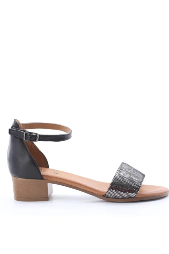 Kiss e shock Sandalo tacco 243035 Nero