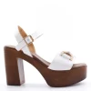 Kiss e shock Sandalo tacco 59234 Bianco