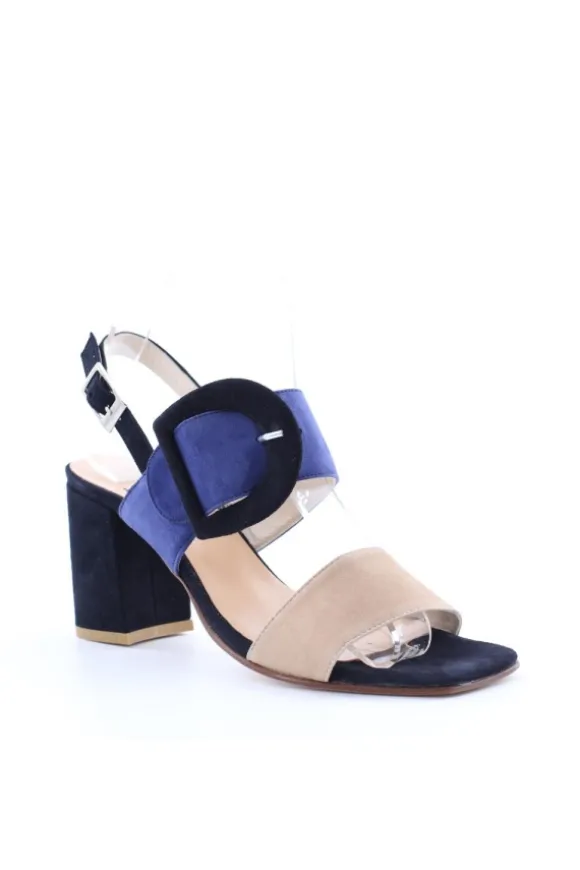 Kiss e shock Sandalo tacco 39643 Blu