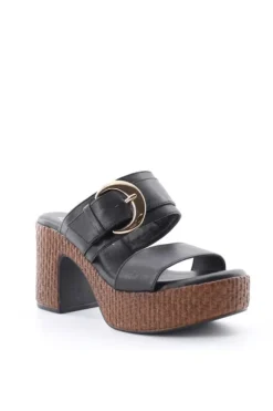 Kiss e shock Sandalo tacco 72291 Nero